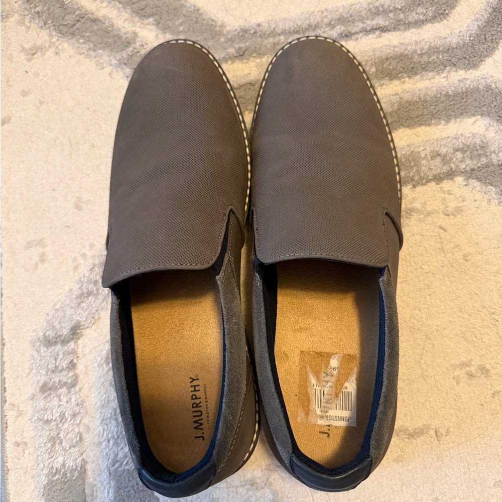 J. Murphy Men's Dark Brown Slip-On Loafers
